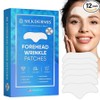 SILKDERMIS Forehead Wrinkle Patches 12Pcs with Aloe, Collagen, Vitamin E,