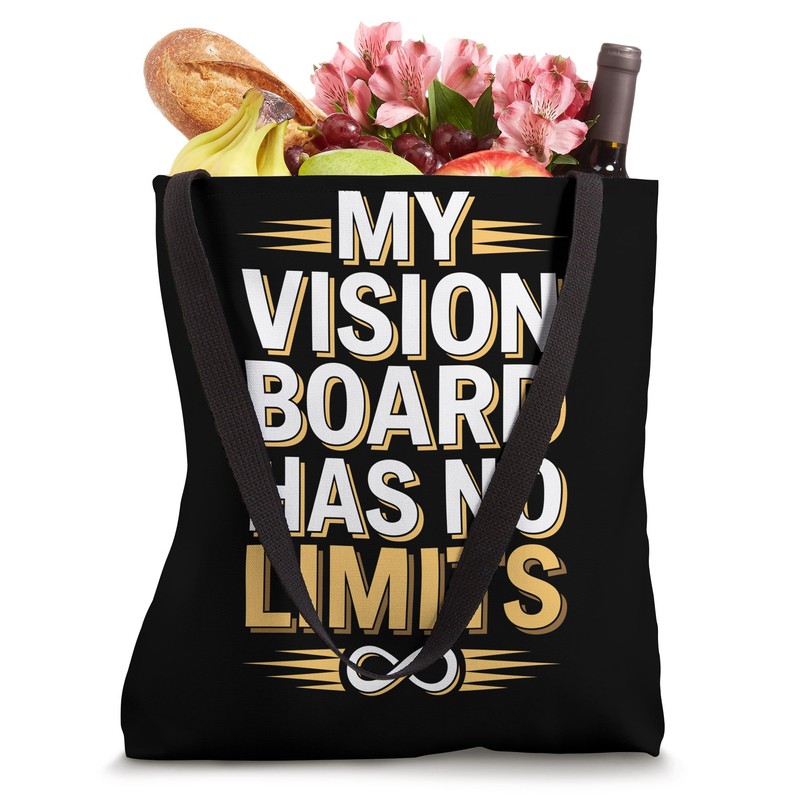 Manifestation Vision Board Goal Setting Dream Big Visualize Tote Bag