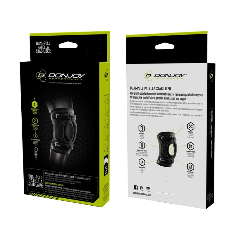 DonJoy Performance Dual-Pull Patella Stabilizer Knee Brace, X-Large
