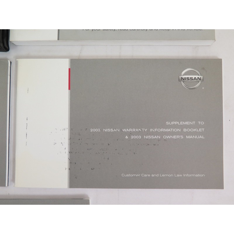 2003 Nissan Sentra Owners Manual