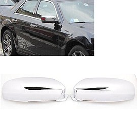 99Parts Fit for 2011-2014 Chrysler 300/300c Triple Chrome Side Door RearView Mirror Cover Trim