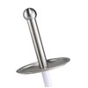 Bambelaa! Toilet Brush with Holder Toilet Brush Holder Standing Silver