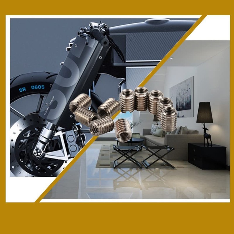 Self Tapping Thread Insert 10pcs 8mm Stainless Steel Thread Inserts