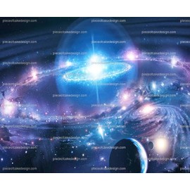 1/4 ~ Crazy Space Birthday ~ Edible Cake/Cupcake Topper - D9494