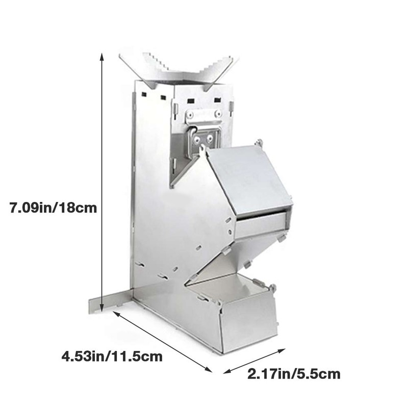 Outdoor Convenient Stove Foldable Portable Stainless Steel Wood Burning Stove