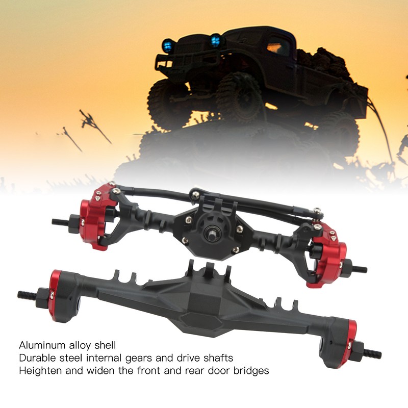 RC Front Rear Axle CNC Aluminum Alloy RC Car Front