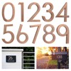 Self Adhesive Mailbox Numbers,Door Address Number Stickers for Office Room,Raised