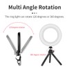 Ring Light Laptop, 5 Inch Ring Light with Tripod &
