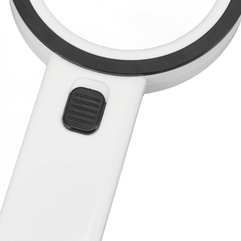 30X Handheld Large Magnifying Glass UV Banknote Inspection Magnifying Glass