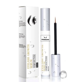 PrimeCove - Eyelash Growth Serum (4ml) | Longer & Thicker Lashes| Natural Vitamins, Plant Extracts, Peptides & Biotin | Transformative Beauty Essential