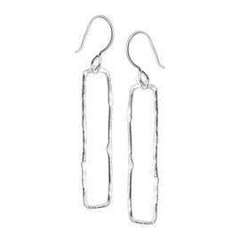 Silpada 'Balancing Act' Drop Earrings in Hammered Sterling Silver