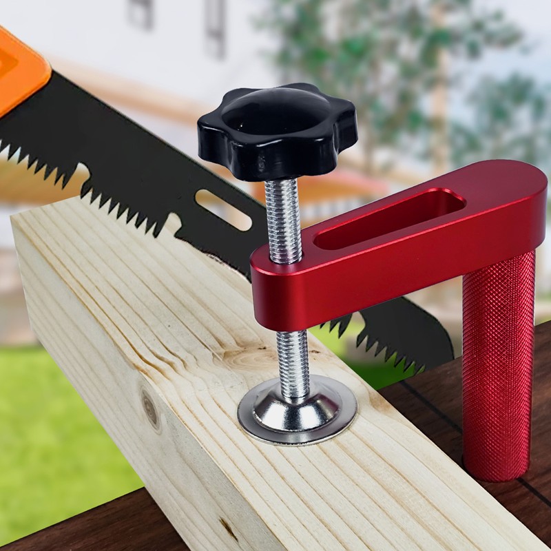 2Pcs Bench Dog Clamp Aluminum Alloy Hold Down Bench Hole