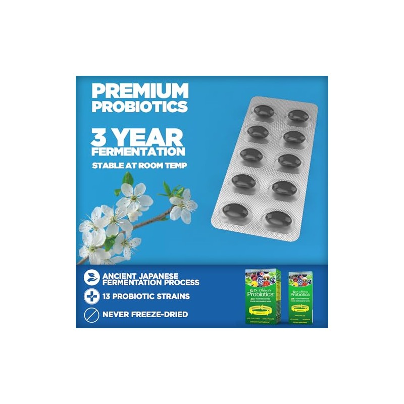 ESSENTIAL FORMULAS Dr. Ohhiras Probiotics, fórmula original, 60 cápsulas con