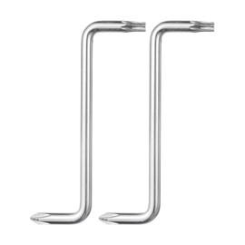 sourcing map 2pcs Offset Screwdriver PH2/T20 Phillips Torx Head Right Angle 90 Degree Screw Driver Double Ended Z-Type Hand Tool for Home Appliance Repair