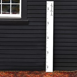 White Washed Wood Boho Farmhouse Wooden Ruler Growth Height Chart | Love Grows Here