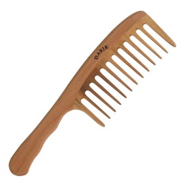 Wide Tooth Wooden Comb | Cepillo Ancho de Madera para Cabello | Natural Hairbrush | Vintage Style Hairbrush | Wood Comb for Gentle Styling | Anti-Static Hair Comb (Wide Tooth)
