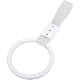 Crystal craft Stand Up Assistant Handrail, Hanging Ring, Ring, Car, Hanging Leather, Train Hanging Leather, Hanging Leather Grip [White]