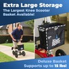 KneeRover Deluxe Knee Scooter Basket Accessory with Large Capacity -