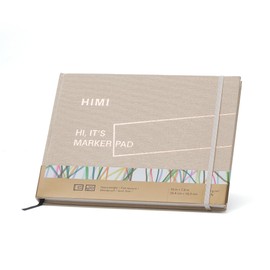 HIMI Sketchbook for Alcohol Marker, 200 g/m² Premium Paper, 30 Sheets 10in *7.6in hardcover Sketchbook specifically Designed for Marker