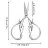 Craft Scissors, Fully Embossed Design Classic Style Stainless Steel Material