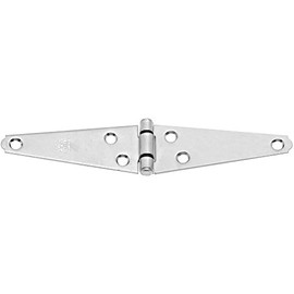 National Hardware N127-969 282 Heavy Strap Hinges in Zinc, 4"