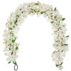 Briful 6ft White Bougainvillea Flower Garland – Artificial Silk Floral