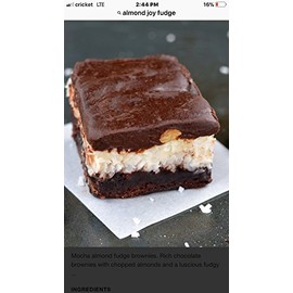 Mo's Fudge Factor, Chocolate Coconut Fudge 16 Ounces