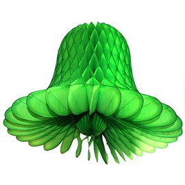 Devra Party 6-Pack 9 Inch Honeycomb Tissue Paper Bell (Lime)