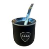 Regalando Pasion Mate Boca Juniors Black Stainless Steel Mate with