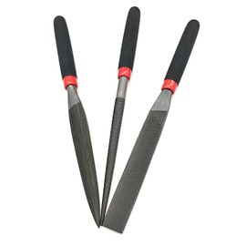3pcs 3x118mm Flat Round File Needle File Set Grinding For Wood Carving File Handy Tools Ceramic Wood Rasp Set