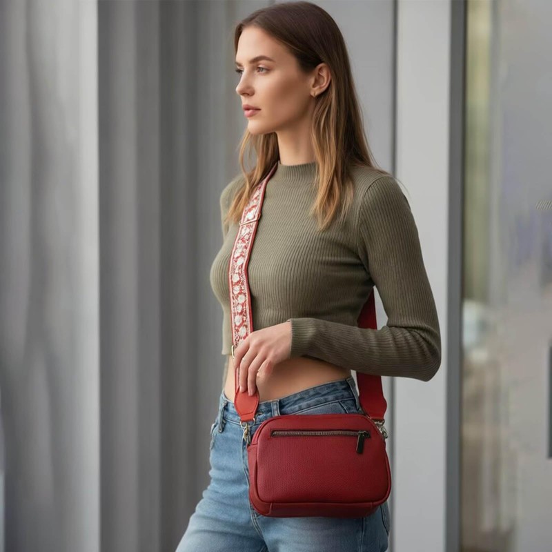 Adjustable Ethnic Wide Purse Strap for Women - Replace Thin