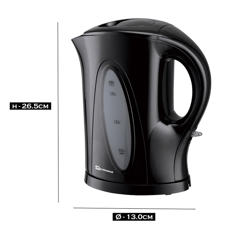 SQ Professional Blitz Aquen Cordless Kettle 1.7L | 2200W (Black)