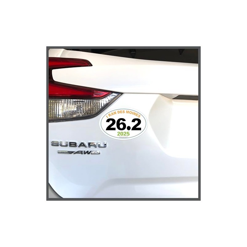 Charmed Running Brand I Ran Des Moines Marathon 26.2 Car