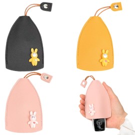 ZEPIQOR 3 Stück Ausziehbares Schlüsseletui,Unisex Schlüsseltasche Tragbarer Ausziehbarer Autoschlüsselhalter Pu Schlüsseletui Fall Für Autoschlüssel Schlüsselmäppchen