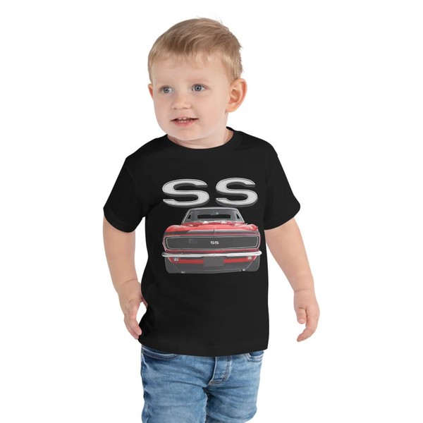 1968 Red Camaro SS Owners Toddler Short Sleeve Tee