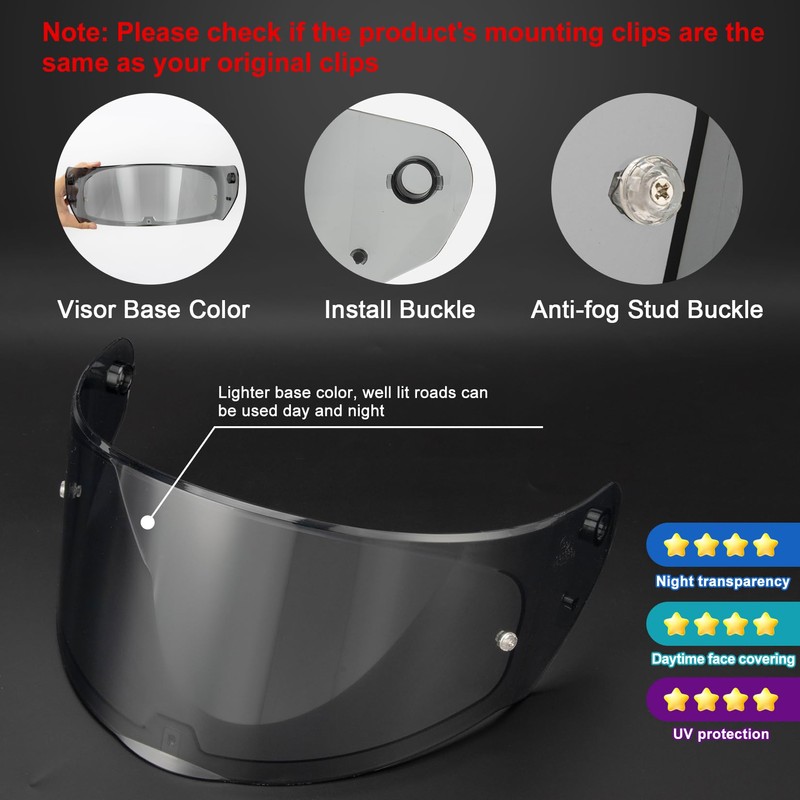 PSLER Assault Rapid Stream Outer Helmet Visor - Motorcycle Helmet