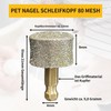 Bamyli 4 Stück Schleifkopf Für Hund Nagelbohrer Ersatzräder Ersatzköpfe für