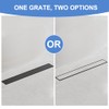 24-Inch Linear Shower Drain with Tile Insert Grate, SUS 304