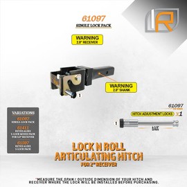 InfiniteRule Security 61097 | Hitch Lock (Fits: Lock N Roll - Articulating Hitch)