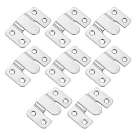 8PCS Flush Mount Brackets, Concealed Headboard Wall Fixings Brackets, Heavy Duty Stainless Steel Interlocking Z Clip Wall Mount Hook for Picture Hanging, Mirrors, Frames, Secure Mounting