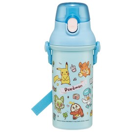 Skater PSB5SANAG-A Joyful Water Bottle, 16.9 fl oz (480 ml), For Kids, Antibacterial, Plastic, Child-Friendly, Lightweight, Made in Japan