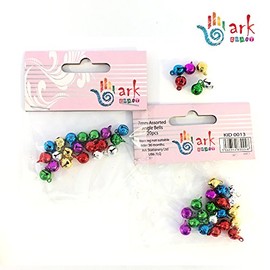 arkCRAFT Jingle Bells Christmas Assorted sizes and colours (Assorted, 7mm)
