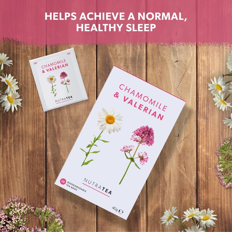 NutraTea - Chamomile & Valerian Tea | Valerian Root Tea