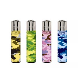 Clipper - Classic Large Reusable Lighter 48 Pack - Camo