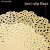 FAVE Gold Round Placemats Set of 6, Washable Place Mats