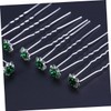 Beavorty 5sets Luxury Rhinestone Hair Clip Elegant Rose Hair Pins