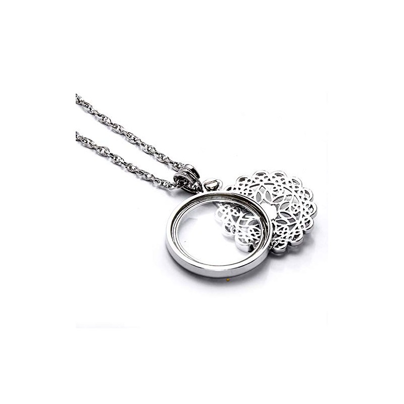 CLARA 6X Magnifier Necklace Magnifying Glass Pendant Optical Lens with