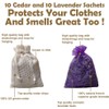 Professor Killamoth Cedar Chips and Lavender Sachets (20 Pack) -