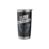 I Love Cybersecurity Tech Shield Stainless Steel Insulated Tumbler
