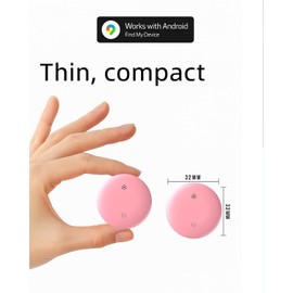 Olytra Android Compatible with Air Tags, Air Tracker Tag with Google Find My Device App, Bluetooth Tracker for Android Phones, Dog GPS & Cat Tracker, Smart Tracking Tag for Keys, Suitcase (Pink, ONE)